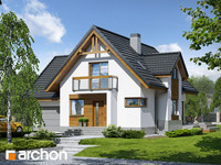 projekt domu - Dom w morelach (N) [ 133,10 m2 ] 