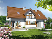 projekt domu - Dom w majeranku 2 (N) [ 153,60 m2 ] 
