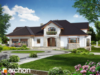 projekt domu - Rezydencja w persymonach [ 419,60 m2 ] 