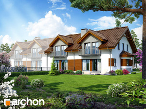 Dom w klematisach 14 (R2B)  [ 217,20 m2 ] 