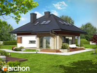 projekt domu - Dom w lilakach (PD) [ 128,50 m2 ] 