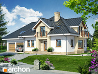 projekt domu - Dom w hiacyntowcach (G2) [ 176,50 m2 ] 