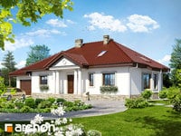 projekt domu - Dom w gaurach (PD) [ 183,40 m2 ] 