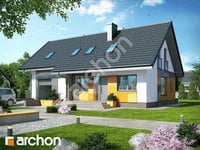 projekt domu - Dom w pięciornikach [ 129,40 m2 ] 