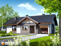 projekt domu - Dom w nerinach [ 91,70 m2 ] 